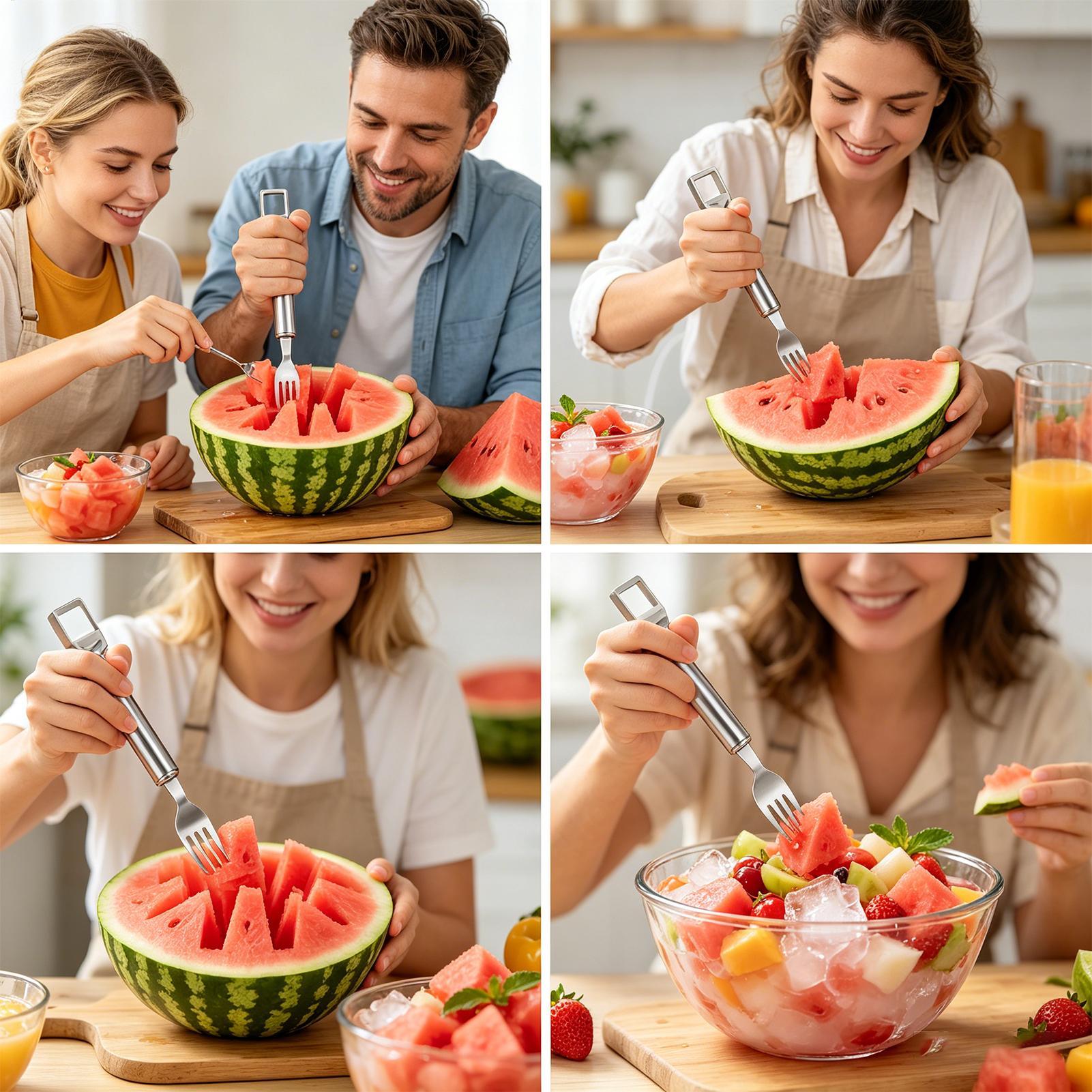 Watermelon Slicer Cutter - أداة تقطيع البطيخ ذات رأسين، أدوات