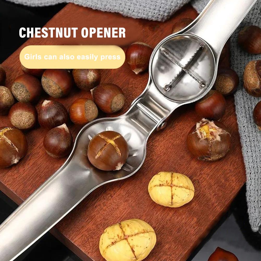 Kitchen Gadgets Vegetable Cutter - فاتح الكستناء السريع من الفولاذ المقاوم