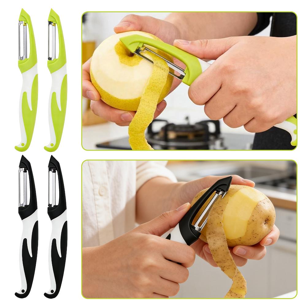 Kitchen Gadgets Vegetable Cutter - قطاعة خضروات من الفولاذ المقاوم للصدأ،