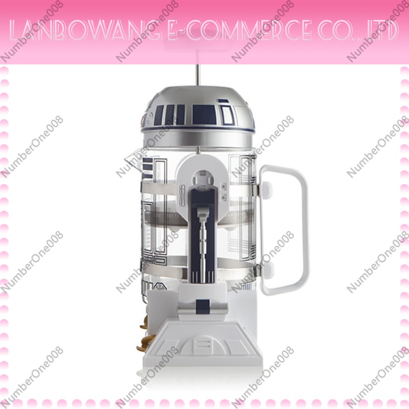 French Press Coffee Maker - صانع قهوة يدوي صغير على شكل