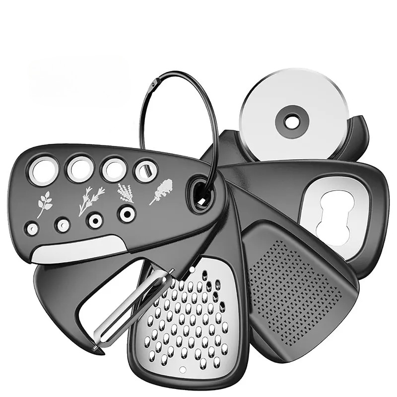Kitchen Gadgets Vegetable Cutter - 6 قطع أدوات المطبخ مجموعة الفضاء