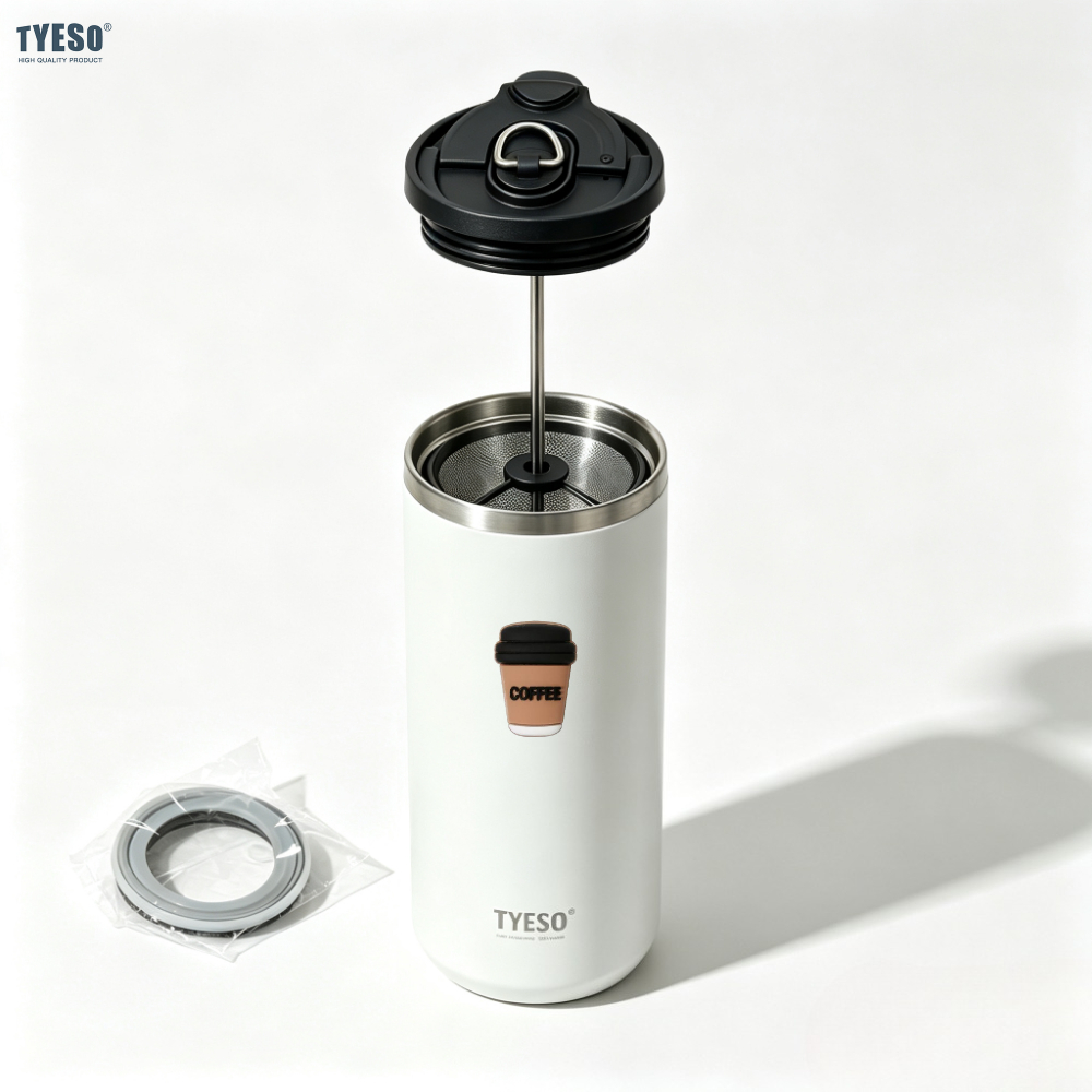 French Press Coffee Maker - ثيرموس تايسو 750 مل، وعاء قهوة