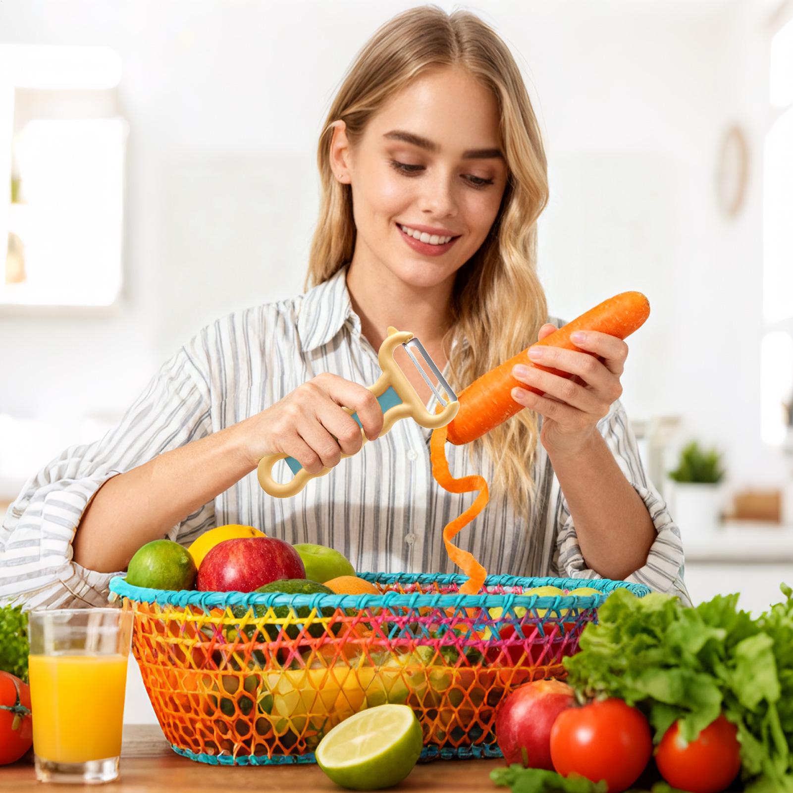 مقشرة الخضار المحمولة باليد، أ - مراجعة Kitchen Gadgets Men وسعره