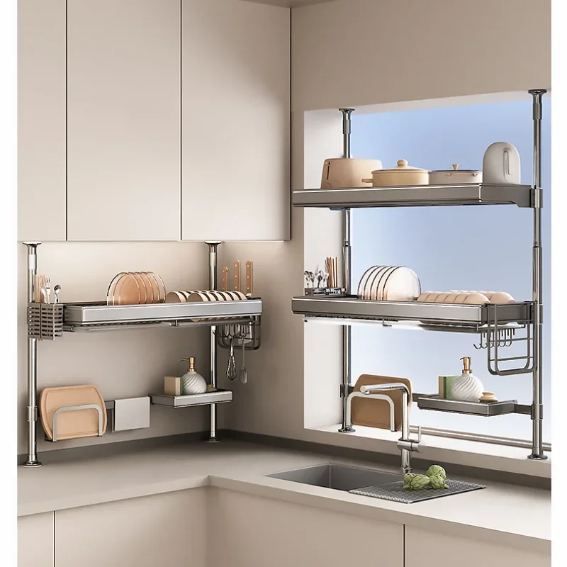رف تخزين المطبخ العلوي، منظم ا - مراجعة Kitchen Gadgets Organizer وسعره
