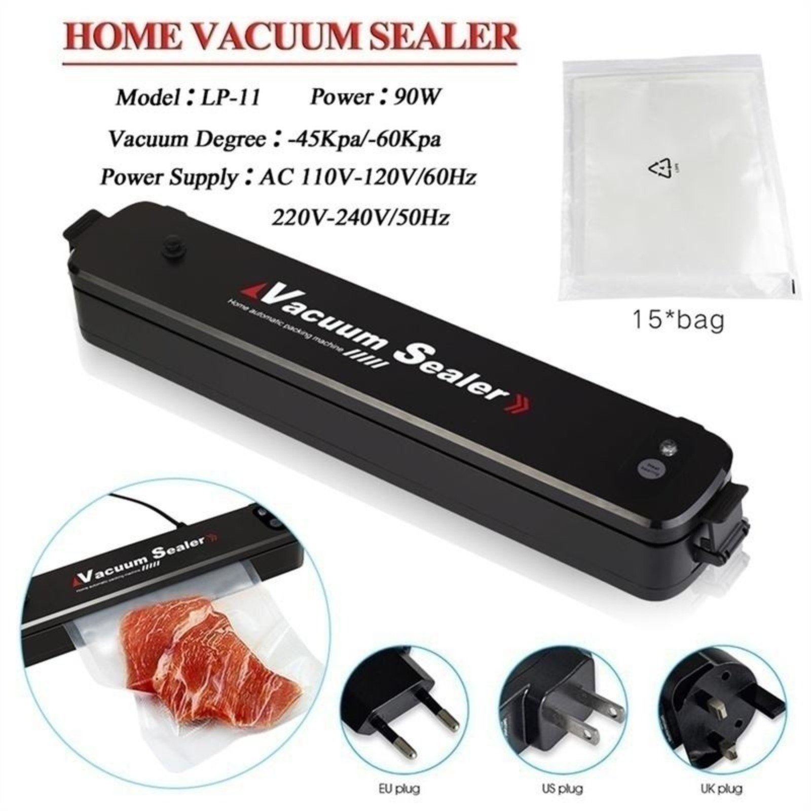 آلة تفريغ الهواء الأوتوماتيكية - مراجعة Kitchen Gadgets Men وسعره
