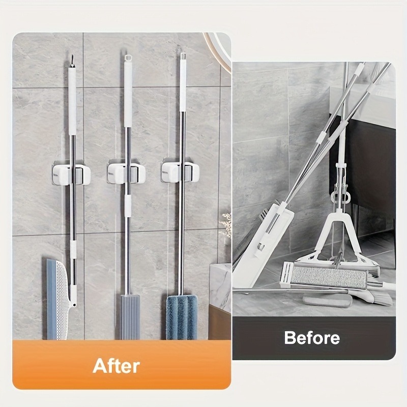 حامل مكنسة وممسحة مثبت على الح - مراجعة Kitchen Gadgets Organizer وسعره