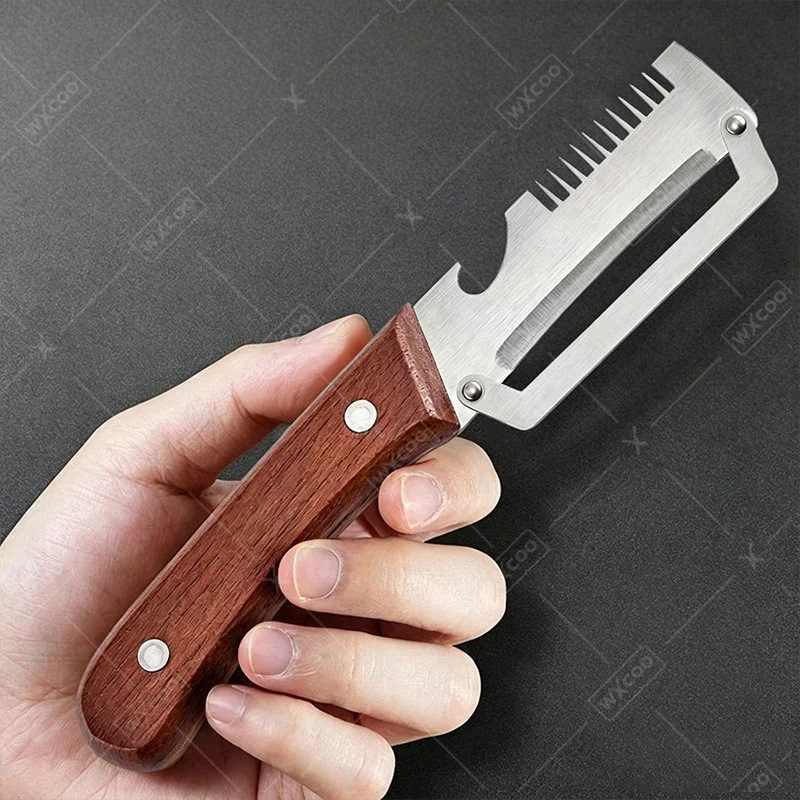 مقشرة WXCOO 2 في 1 من الفولاذ  - مراجعة Kitchen Gadgets Vegetable Cutter وسعره