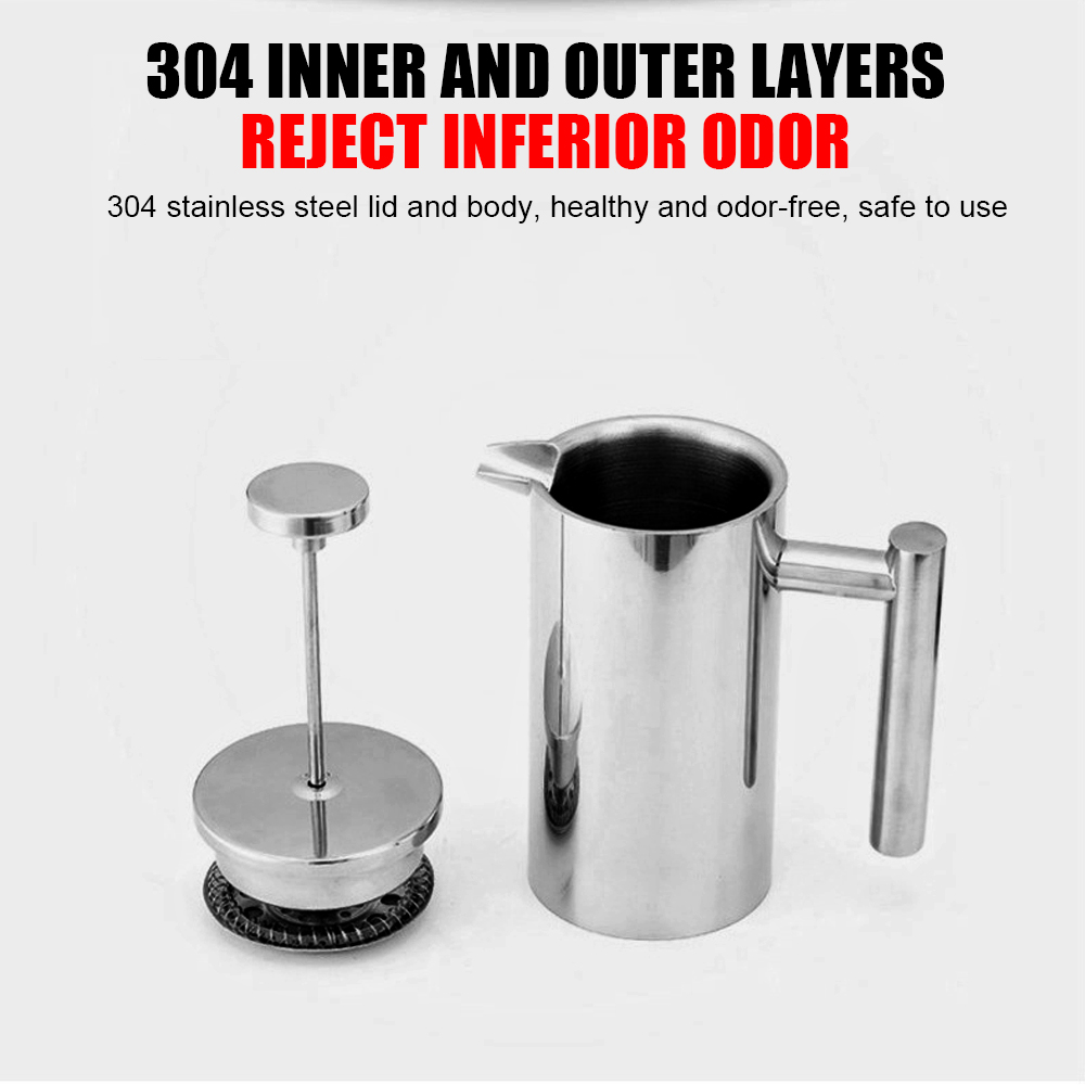 ماكينة صنع قهوة فرنسية بسعة كب - مراجعة French Press Coffee Maker وسعره