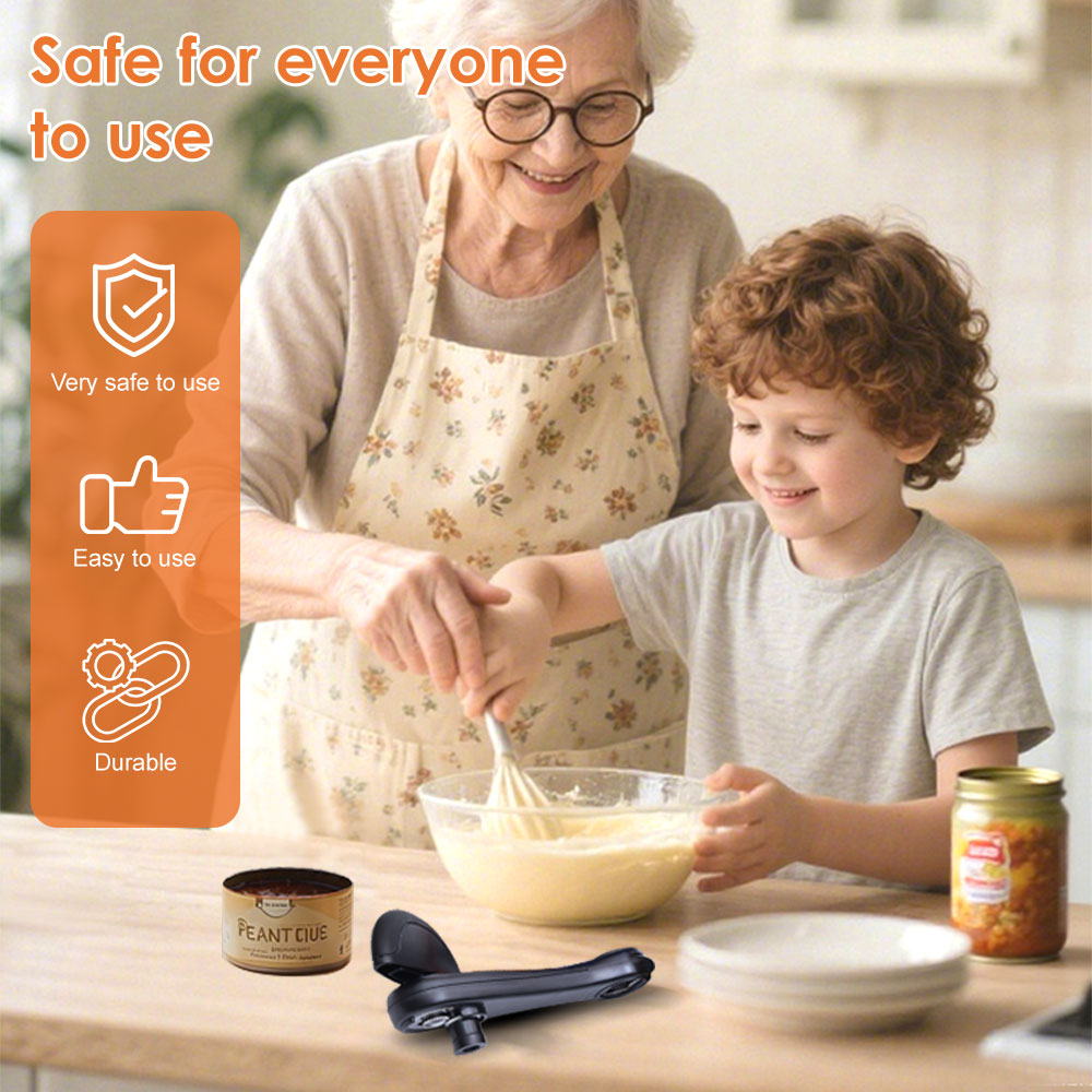 فتاحة علب يدوية آمنة متعددة ال - مراجعة Kitchen Gadgets That Are Useful وسعره