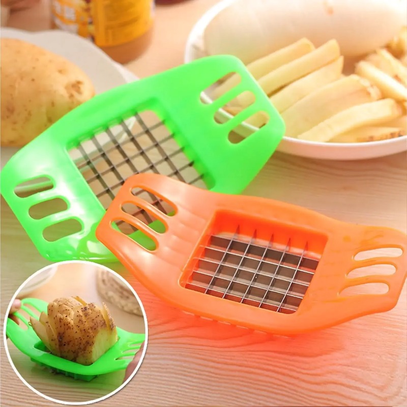 آلة صنع البطاطس المقلية، قطاعة - مراجعة Kitchen Gadgets Vegetable Cutter وسعره