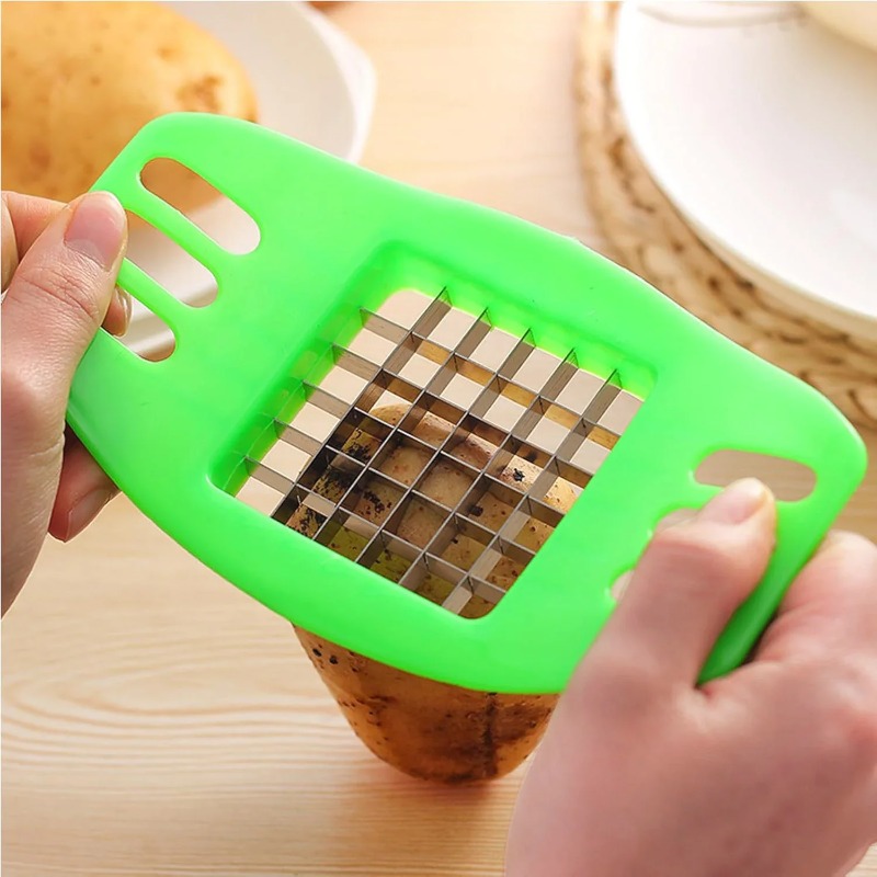 آلة صنع البطاطس المقلية، قطاعة - مراجعة Kitchen Gadgets Vegetable Cutter وسعره