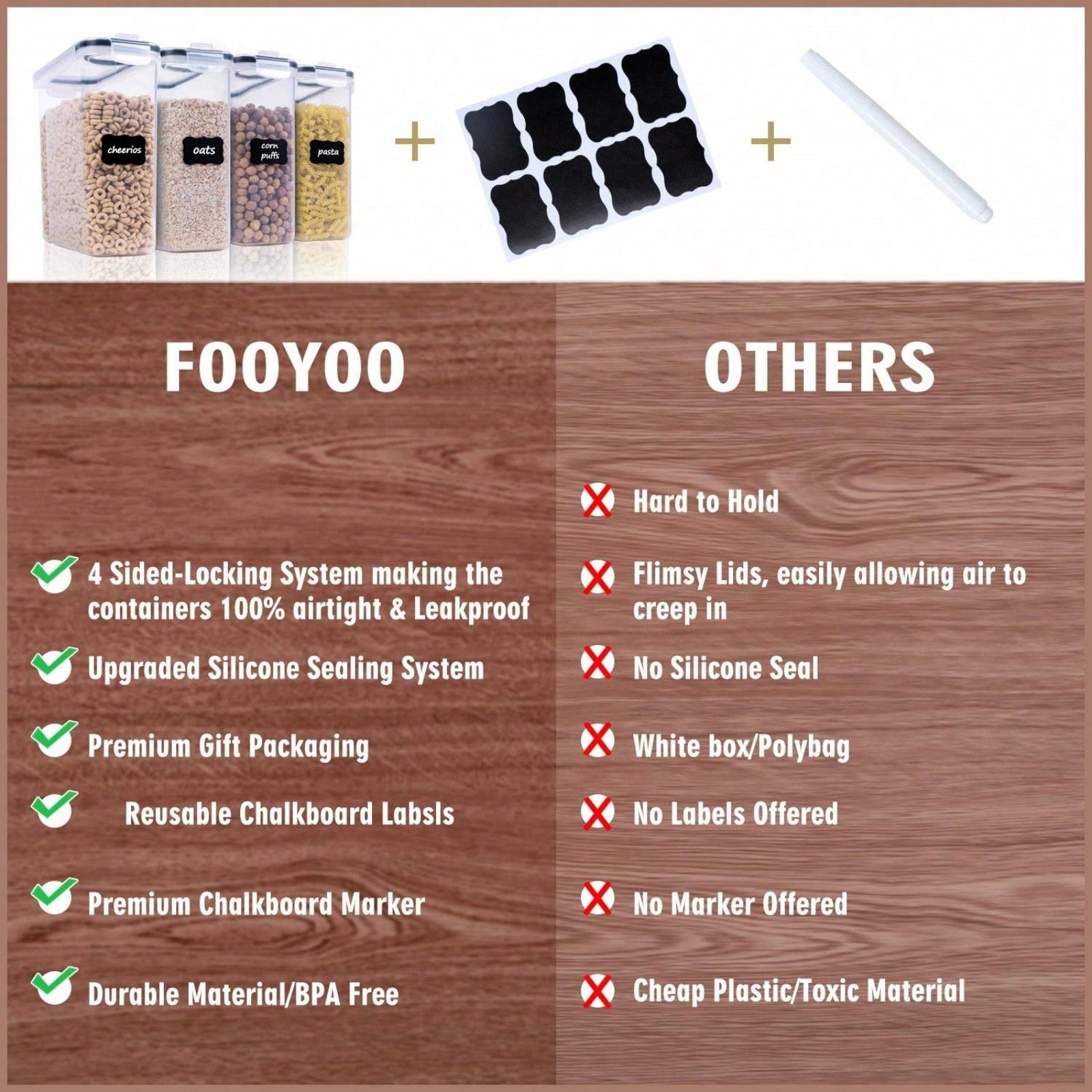 مجموعة من 4 علب تخزين محكمة ال - مراجعة Kitchen Gadgets Organizer وسعره