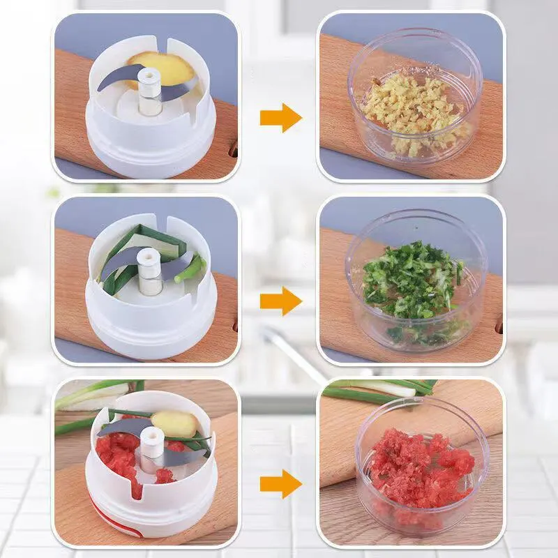 كسارة الثوم البلاستيكية الصحاف - مراجعة Kitchen Gadgets Vegetable Cutter وسعره