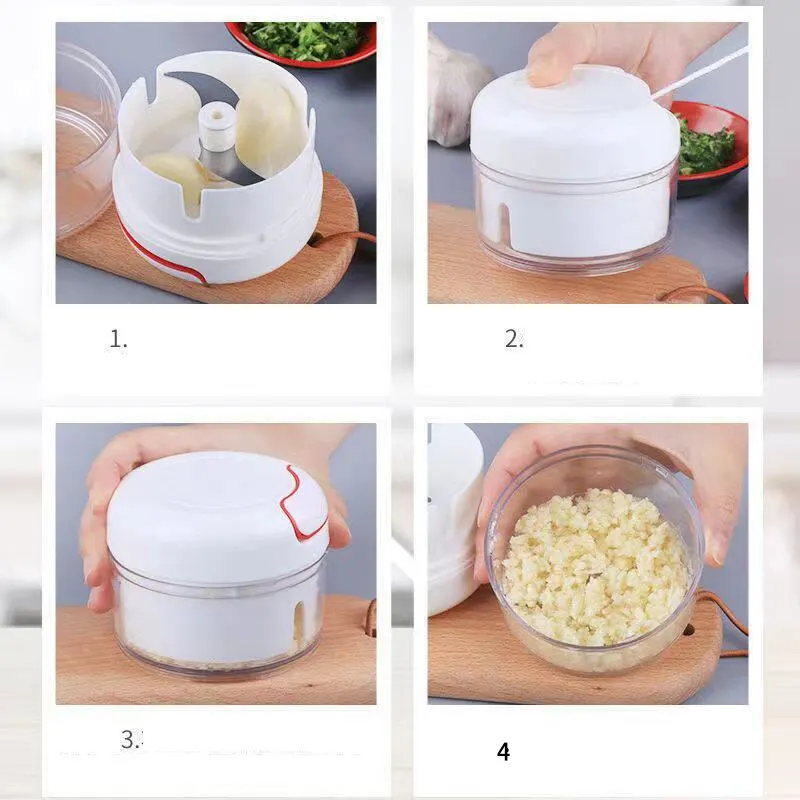 كسارة الثوم البلاستيكية الصحاف - مراجعة Kitchen Gadgets Vegetable Cutter وسعره