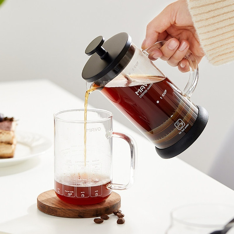 ماكينة صنع القهوة الفرنسية من  - مراجعة French Press Coffee Maker وسعره
