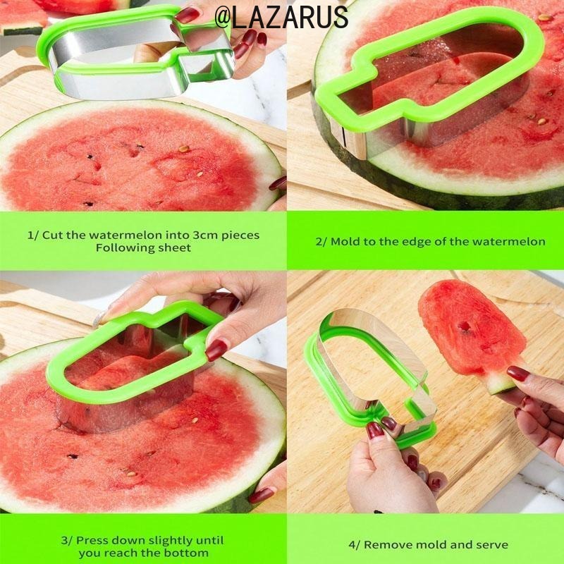 قطاعة مكعبات البطيخ من الفولاذ - مراجعة Watermelon Slicer Cutter وسعره
