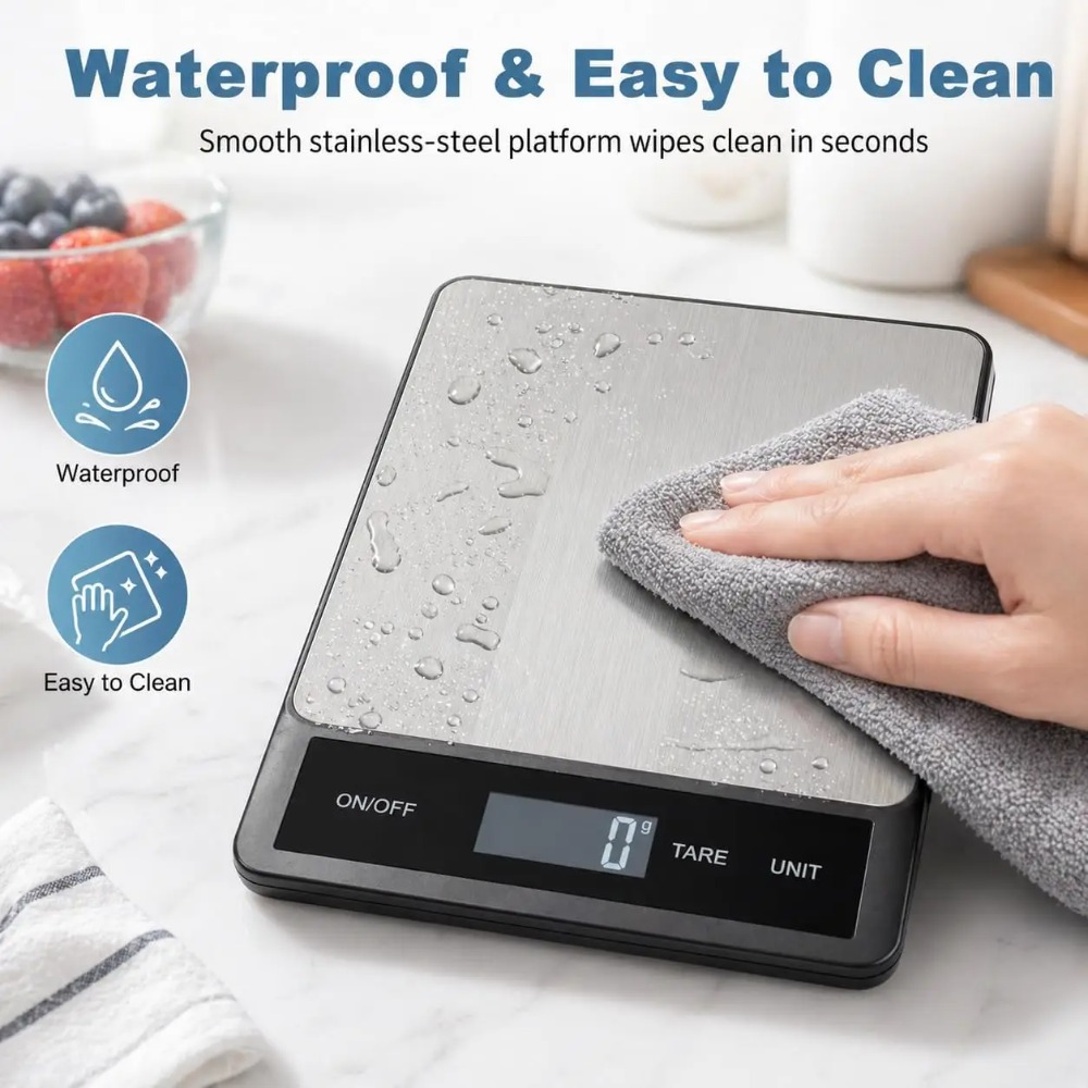 ميزان مطبخ رقمي مقاوم للماء 10 - مراجعة Kitchen Gadgets Electronic وسعره