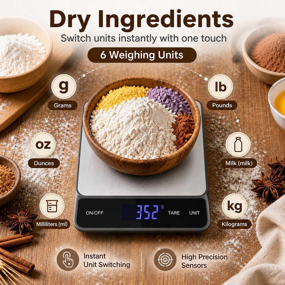 ميزان مطبخ رقمي مقاوم للماء 10 - مراجعة Kitchen Gadgets Electronic وسعره