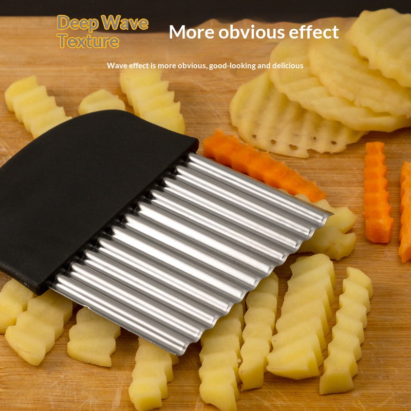 قطاعة بطاطس مموجة من الفولاذ ا - مراجعة Kitchen Gadgets Vegetable Cutter وسعره