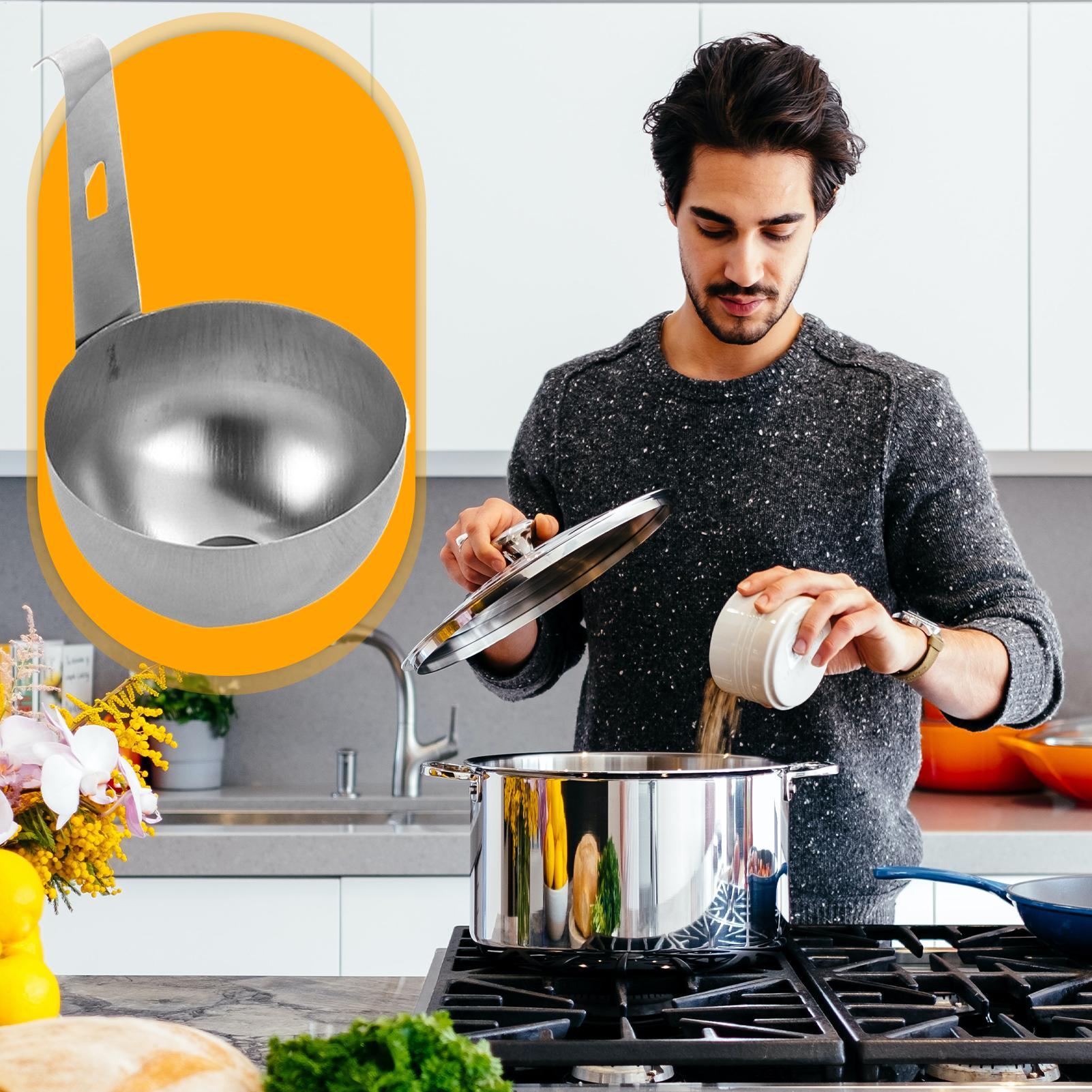 وعاء طهي البيض بالنقع للمطبخ ل - مراجعة Kitchen Gadgets Men وسعره
